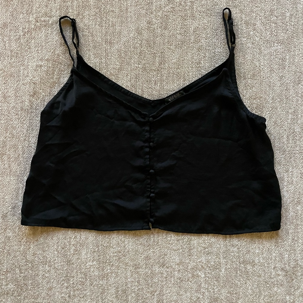 Wild Fable women’s M flowy button down crop top